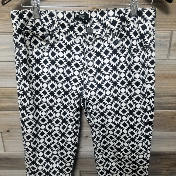 J. Crew | Aztec Print Stretch Skinny Jeans 28 - Picture 2 of 8